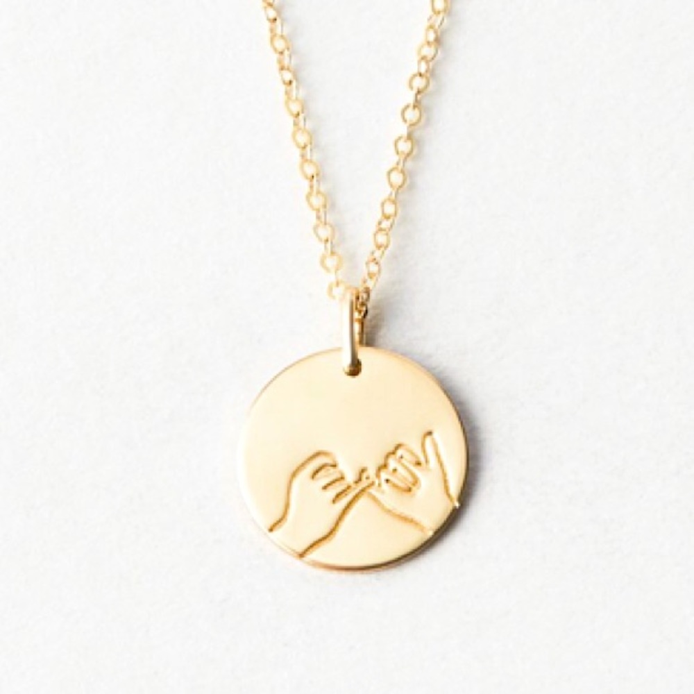 “Pinky Swear” Hand Sign Language Charm Necklace